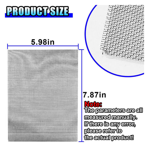 10-Piece Stainless Steel Welding Mesh Kit For Thermoplastic Repair features 5.9x7.9 inch mesh size and texture details