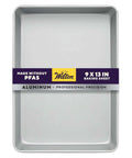 Aluminum 9x13 Inch Rectangular Sheet Pan for Even Baking PFAS Free Anodized Bakeware featuring brand label and rust-resistant finish
