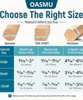 Heavy Duty Silicone Chair Leg Protectors With Felt Bottoms Keep Hardwood Floors Pristine size guide chart for furniture legs.