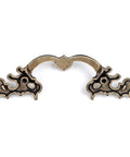 Antique Brass French Provincial Drawer Pulls Six Pack With Two And One Half Inch Hole Centers Four And Half Inch Length One And Quarter Inch Projection And One And Quarter Inch Width Zinc Alloy Shabby Chic Hardware For Dresser Nightstand Cabinet
