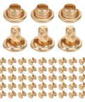 100 Sets Copper Snap Fasteners Kit For Garments And Shoes Golden Enjoy Easy Install For Leather Fabric And Handbags DIY Repairs At Home Includes Decorative Rivets And Snaps For Clothing Shoes Bags, gold snaps set