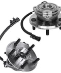 2 Front Wheel Bearing Hubs For Jeep Wrangler 2007 2008 2009 2010 5 Bolt Front Hubs With 4 Wheel ABS Replacement Kit Easy Bolt On Front Hub Assembly Set