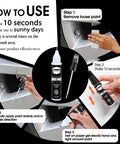 Instructions on using Matte Black Wheel Touch Up Paint Kit For Curb Rash And Scratches Quick Easy Rim Repair With Durable Rim Paint