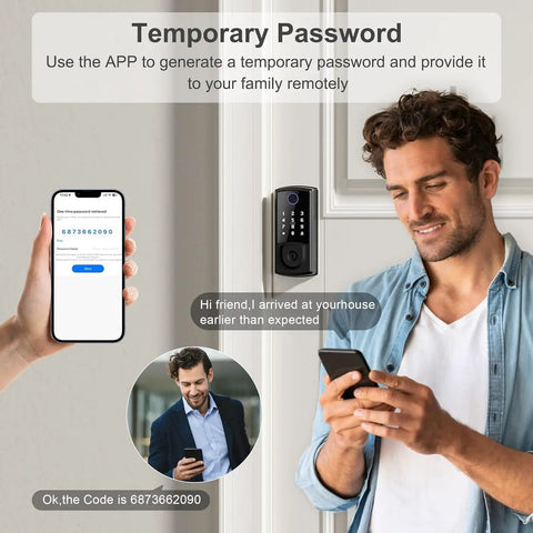 Slick Smart Deadbolt Wireless Keyless Entry Digital Lock For Front Door No Sweat Screwdriver Setup With Five Seamless Unlock Options For Bulletproof Home Protection