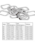 100 Pcs Wave Washer Set In Stainless Steel A2 70 Grade Three Wave Gaskets For Fasteners M6 Hardware And DIY Projects For Home Garage Car Maintenance Durable Corrosion Resistant Easy Fit, M6 size chart