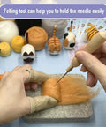 Beginner Friendly Needle Felting Kit For Adults Who Love Getting Crafty With All In One DIY Craft Supplies including felting needles, wool, and pad