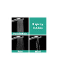 Raindance Select S Adjustable 5 Inch Handheld Shower Head Set with PowderRain, Full, and Massage Modes 3 Spray System Chrome Finish