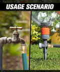 Brass Vacuum Breaker Set 2 Pack Three Quarter Inch GHT Anti Siphon Bib Valve on outdoor faucet and garden hose connection