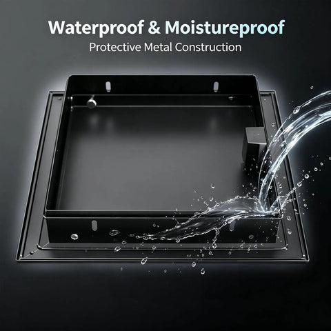 Tough As Nails Aluminum Access Panel For Drywall Hides Messy Electrical Wiring And Conceals Clutter With A Heavy Duty Galvanized Steel Frame For Slick Home Renovations with waterproof feature.