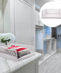 Sick Plastic Drawer Storage Baskets For Closets And Bedrooms That Stack Crisp Keep Every Corner Organized For Kitchen Pantry Or Dorm Room Make Your Daily Setup Clutch with neatly folded towels in a grey plastic basket.