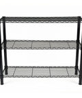 Heavy Duty Wire Shelving Units 36W By 14D By 32H Metal Storage Display Shelves With NSF Certification, 250 Lbs Per Tier Capacity, Rust Resistant Coated Finish, Easy Assembly For Garage Basement Workshop, Pro Grade Durable Steel Frame, black 3-tier open wire shelving