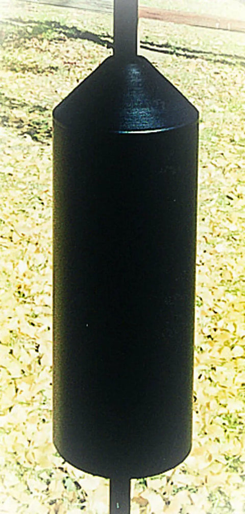 Slide On Torpedo Steel Squirrel Baffle With 6.125 Inch Diameter And Textured Powder Coat For Outdoor Bird Feeders Includes Pole Mount Coupler