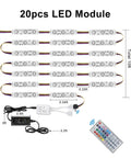 LED Window Lights For Storefront Advertising 12V 5050 RGB LED Modules 50ft Per Pack 5 Pack Bundle with remote control