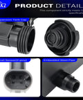 Replacement Engine Coolant Reservoir And Radiator Expansion Tank With Surge Cap For Bmw E46 325i showing level sensor and steel pipe details.