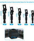Rear Mount Bike Kickstand for 12 to 20 Inch Kids Bikes Durable Aluminum Alloy and Carbon Steel Replacement Stand size guide