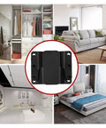 Built Tough Sectional Couch Connectors Universal Modular Sofa Interlocking Clips With Heavy Duty Screws in a living room.