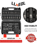 Heavy Duty Socket Set Three Eighths Inch Drive Ninety Five Pieces Deep And Shallow Sockets Six Point Metric And SAE Full Set