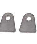 Rugged Universal Shock Mount Kit With Weld On Tabs For D Rings Clevis Shackles And Heim Joints One Half Inch Bolt Hole And One Point Five Inch Flat Bottom Tabs Designed For Off Road Builds, steel weld-on tabs