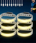 Lit Up Rechargeable LED Armband 6 Piece Set For Night Walks Runs And Rides Ultra Light Silicone Wrist Lights
