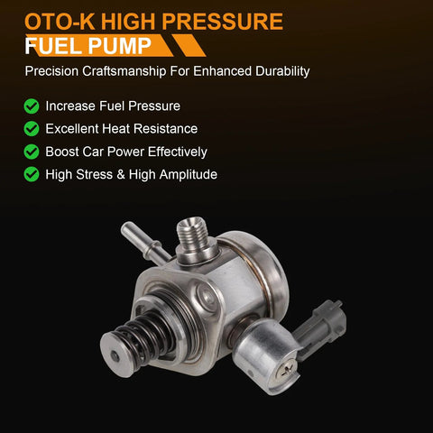 High Pressure Fuel Pump For Ford Edge, Escape, Explorer, Focus, Fusion, And Mustang 2015-2021 Plus Lincoln MKC MKZ 2015-2020 Plug-N-Play Replacement With 2.0L 2.3L Engines Replaces EJ7Z9350A GDP208 close-up view
