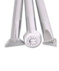 Leather Stamps Tool Set for Crafting with Sheridan Style Stamp Set II Featuring 10 Chrome Plated Tools Like Bevelers, Veiners, Leaf Liner