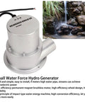 200W Hydro Generator For Home Off Grid Living Portable Micro Hydro Turbine With Smart Controller Water Powered For Camping And DIY Power Systems Inlet 40 20mm 12V 24V Output with ABS housing
