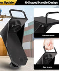 Close-up of Two Pack Shipping Container Jack Lug Booster Lifter Leveler Kit with U-shaped handle for easy carrying