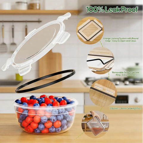 Huge 62 Piece Airtight Food Storage Set With Lids Including 31 Lids And 31 Containers 85 Oz Leakproof Meal Prep Containers