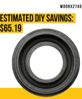 Dishwasher Floating Seal Assembly Replacement For GE Hotpoint Haier WD08X27458 black rubber gasket ring