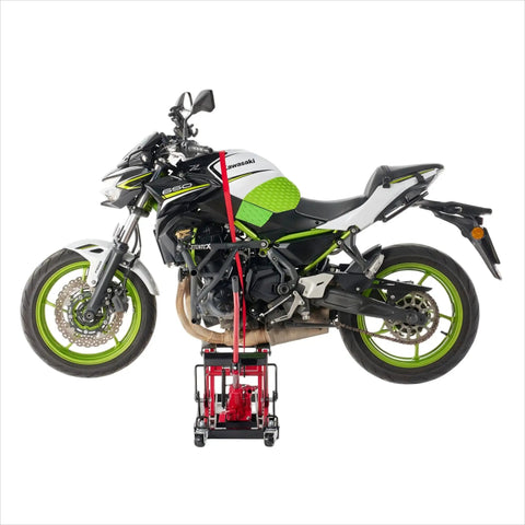 Motorcycle Lift Jack With Wheels 1500 Lbs Hydraulic Dirt Bike Scissor Lift With Handle And Foot Pedal Pro Grade Jack Stand