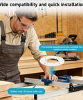 Man using Pro Grade Slab Flattening Jig For Woodworking Routers, Effortless Surface Flattening For Wood Slabs, Tabletops