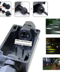 IP65 Waterproof Outdoor Junction Box 2 Pack Exterior 2 Way Electrical Enclosure For Underground Cables And Power Wires shown with outdoor lighting examples