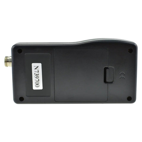 Back view of Hella Reliable Digital Vibration Meter Gauge And Analyzer For Heavy Industrial Machinery, showcasing ports and design.