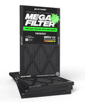 MegaFilter 14x24x1 Air Filter MERV 13 Activated Carbon Tech Defense Heavy Duty 3 Layer Furnace Filter For Allergens 4 Pack