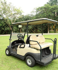 Extra Wide Panoramic Golf Cart Rear View Mirror Delivering Sweet Clarity And Smooth Visibility For Ezgo Club Car Yamaha featuring golf cart on grass.