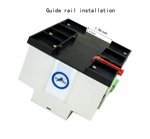 WiFi Controlled ATS W2R Mini 2-Phase Automatic Transfer Switch Din Rail Mounted Controller Dual Power Backup For 220V 240V Changeover 2P 100 Amp Ideal For Standby Generators And Home Backup Power