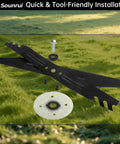 Built Tough Mower Blade Bolt And Fan Hardware Kit For 21 Inch Lawn Mowers on grass background