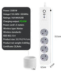 Straight Up Heavy Duty Smart Power Strip With Four EU Outlets And Serious 3500 Watt Surge Capacity Voice And App Controlled Extension Board