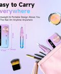 A Killer Rechargeable Cordless Nail Drill Running 35000Rpm To Shape Acrylics Swift, portable design with tools in a bag.