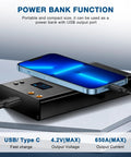 Dope Portable 11000mAh Battery Spot Welder With LCD Screen 80 Gear Adjustable Power Type C Charge shown charging phone