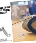 Multi Functional Wall Mount Bracket for Fencing Foil Display and Training Gear with clean aesthetic next to fencing mask