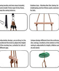 Disc Swing For Kids With 7 Ft Adjustable Height, Monkey Bars, Hanging Tree Seat, Backyard Outdoor Play Set In Green, Ideal Swing Accessory with installation and features details