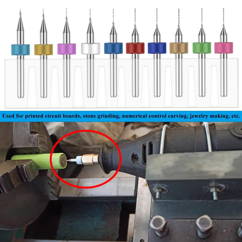 30 Pcs Micro Drill Bit Set For Rotary Tools With Tungsten Carbide Spiral Flute Bits 0.1mm To 1.0mm Ideal For PCB Drilling Jewelry Making