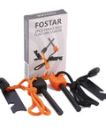 Two Pack Ferrocerium Fire Starter Rods With Easy Grip Handle For Quick No Fuss Sparks, Waterproof Bushcraft Fire Steel