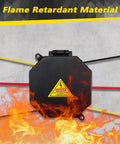 Black Open Splice Junction Box 8 Pack With Cover No Fuss Easy Install Wire Electrical Splice Box Flame Retardant V0 Rated