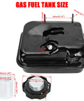 Gas Tank With Fuel Level Gauge Kit Built For Predator 212 And Clone Engines shown with measurements for mini bikes and go-karts
