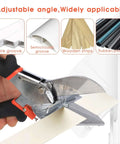 LeafLux miter shears for wood trim, adjustable 45°–135° multi-angle handheld tool