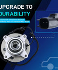 Close-up of Front Wheel Bearing And Hub Assembly For 2011-2014 F-150 Expedition Navigator 6 Lug 4WD With ABS Replacement Part 515142