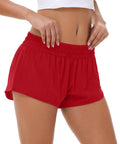 Ultra Lightweight Women Running Shorts With Quick Dry Fabric Built In Liner And Zipper Pocket For Essentials Adjustable Waistband