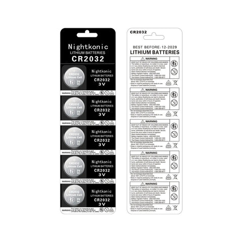 Dead Nuts Reliable 50 Pack CR2032 3 Volt Lithium Coin Batteries With Five Year Shelf Life, packaged for electronics and vehicles.